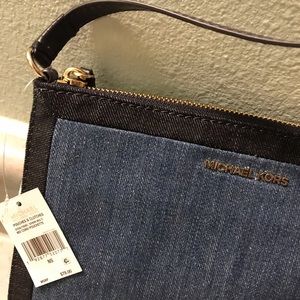 Michael Kors Denim Clutch (NWT)